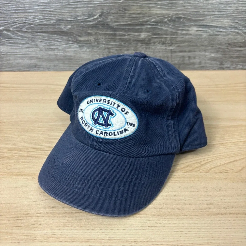 Vintage North Carolina Tar Heels Hat Cap Kids Blue‎ Stretch Band